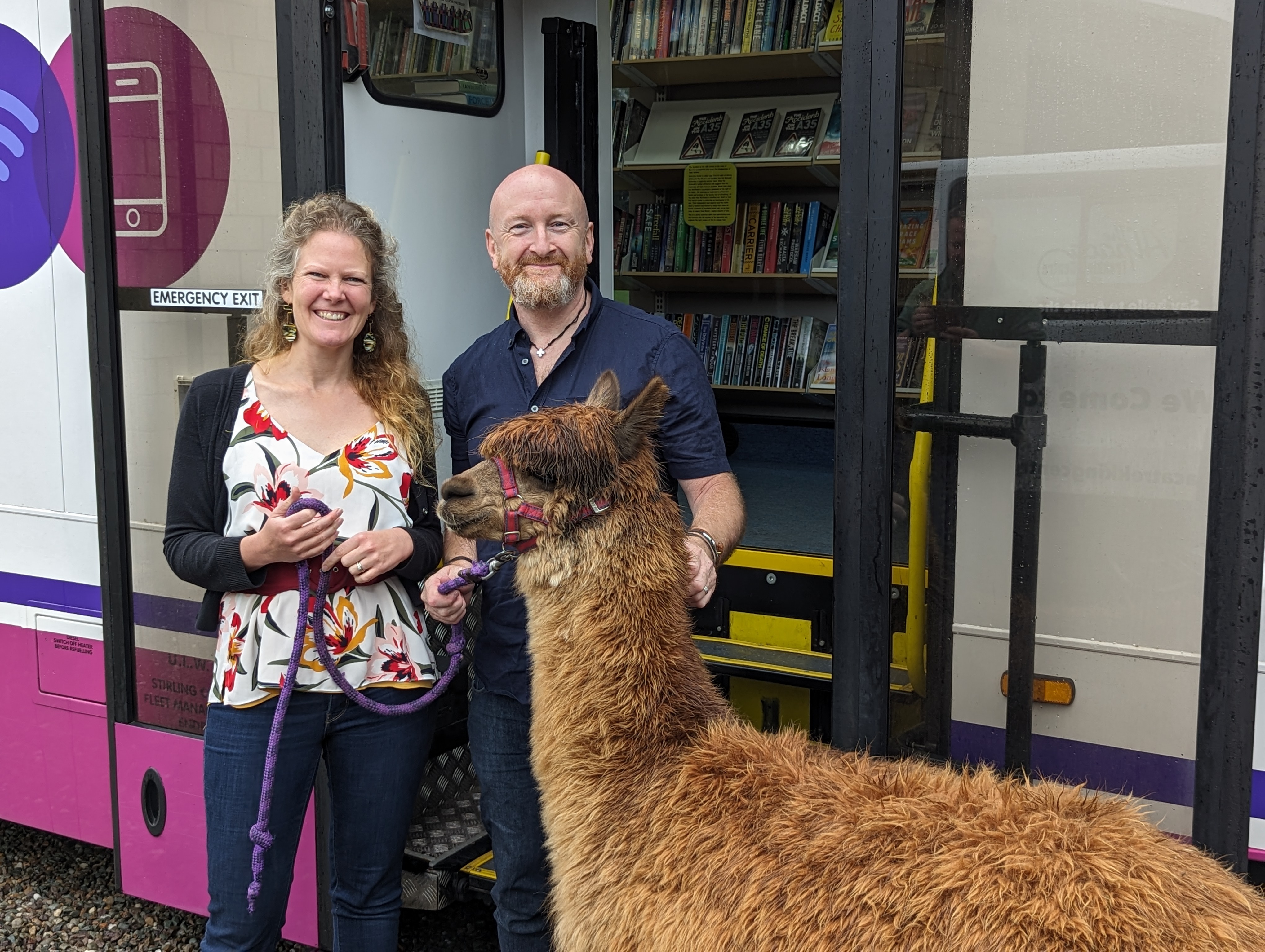 Annie meets with staff members Emma and Iain