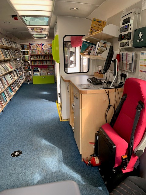 Mobile library interior