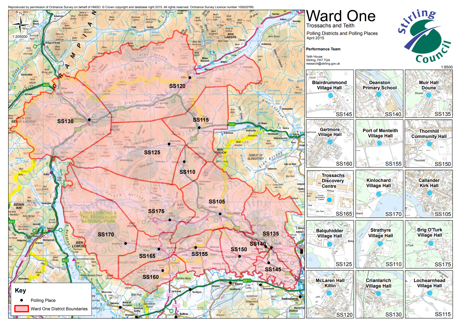 Ward 1, Trossachs and Teith
